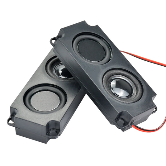 1pair Audio Portable Speakers 10045 LED TV Speaker 8 Ohm 5W Double Diaphragm