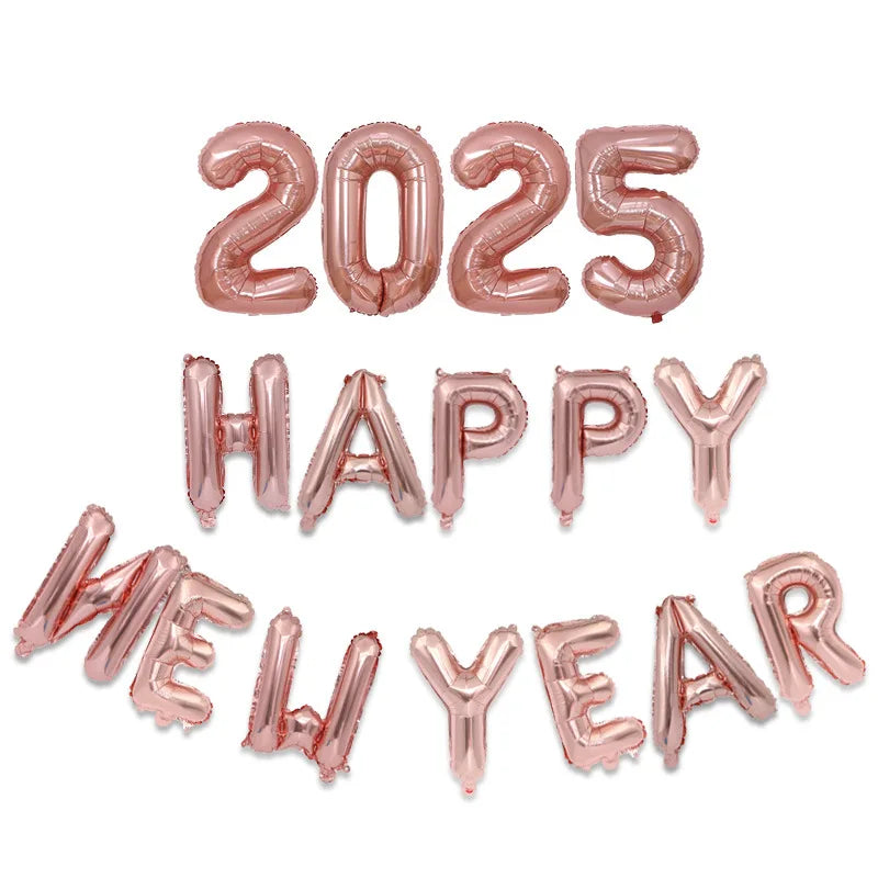 Happy New Year Foil Balloon Decoration Party Balloon Children's Home