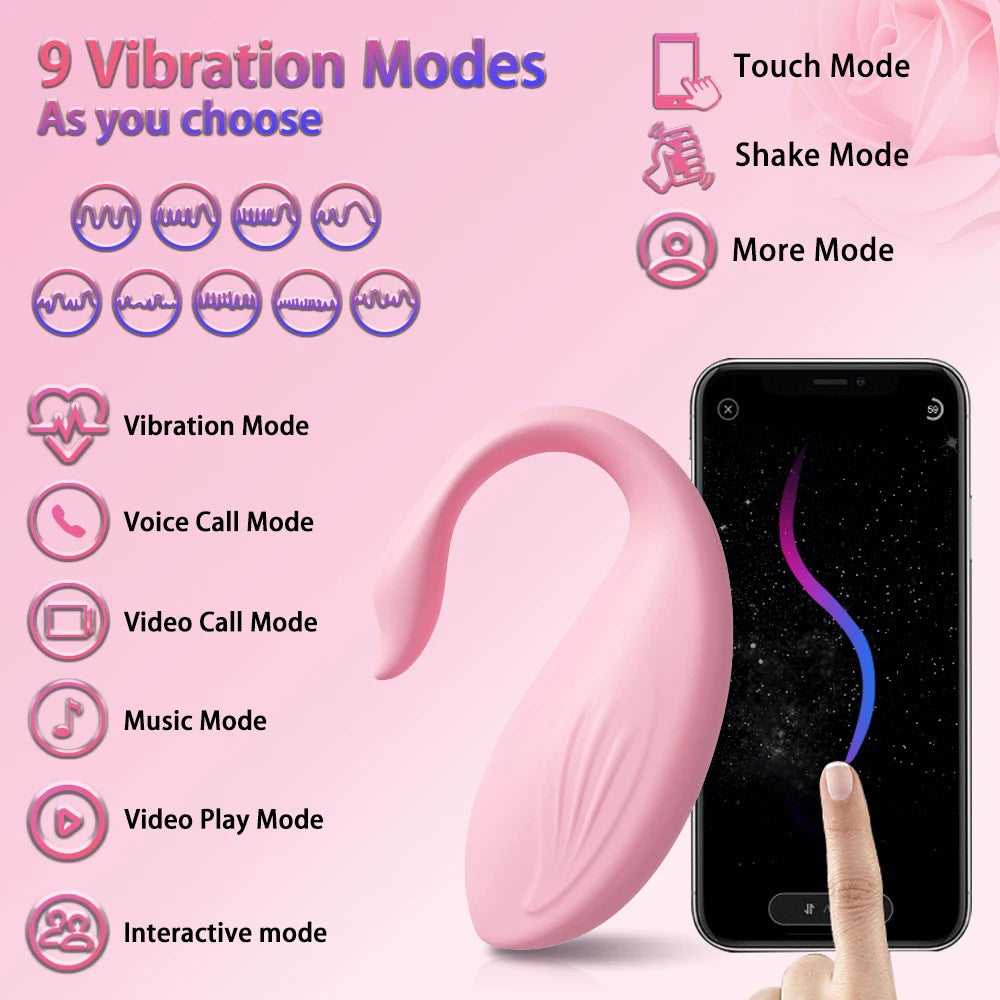 Sex Toys Bluetooths Female Vibrator Wireless APP Remote Control Panties