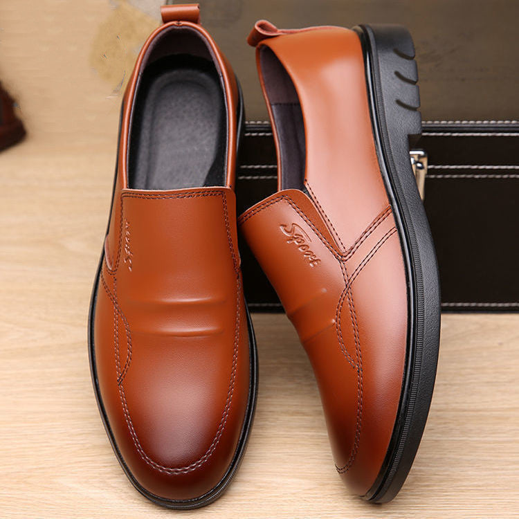 Leather Men Shoes Formal Casual Mens Loafers Soft Breathable Slip on