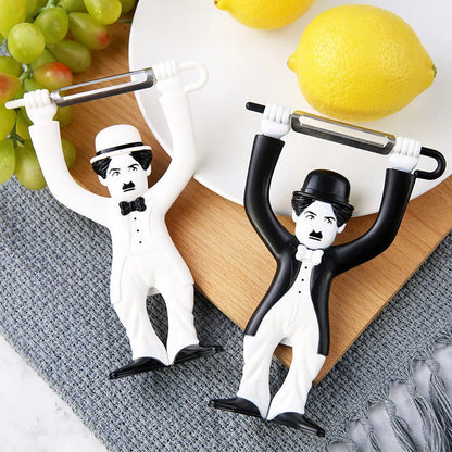 Creative Plastic Characters Peeler Fruit Vegetable Potato Chaplin Cutter Knife