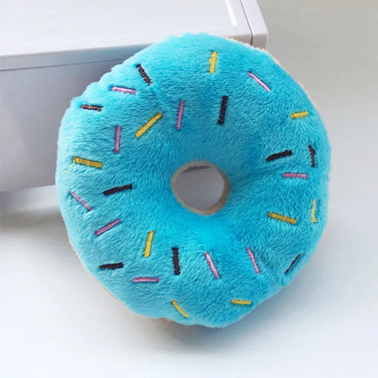 Soft Dog Donuts Plush Pet Dog Toys for Dogs Chew To