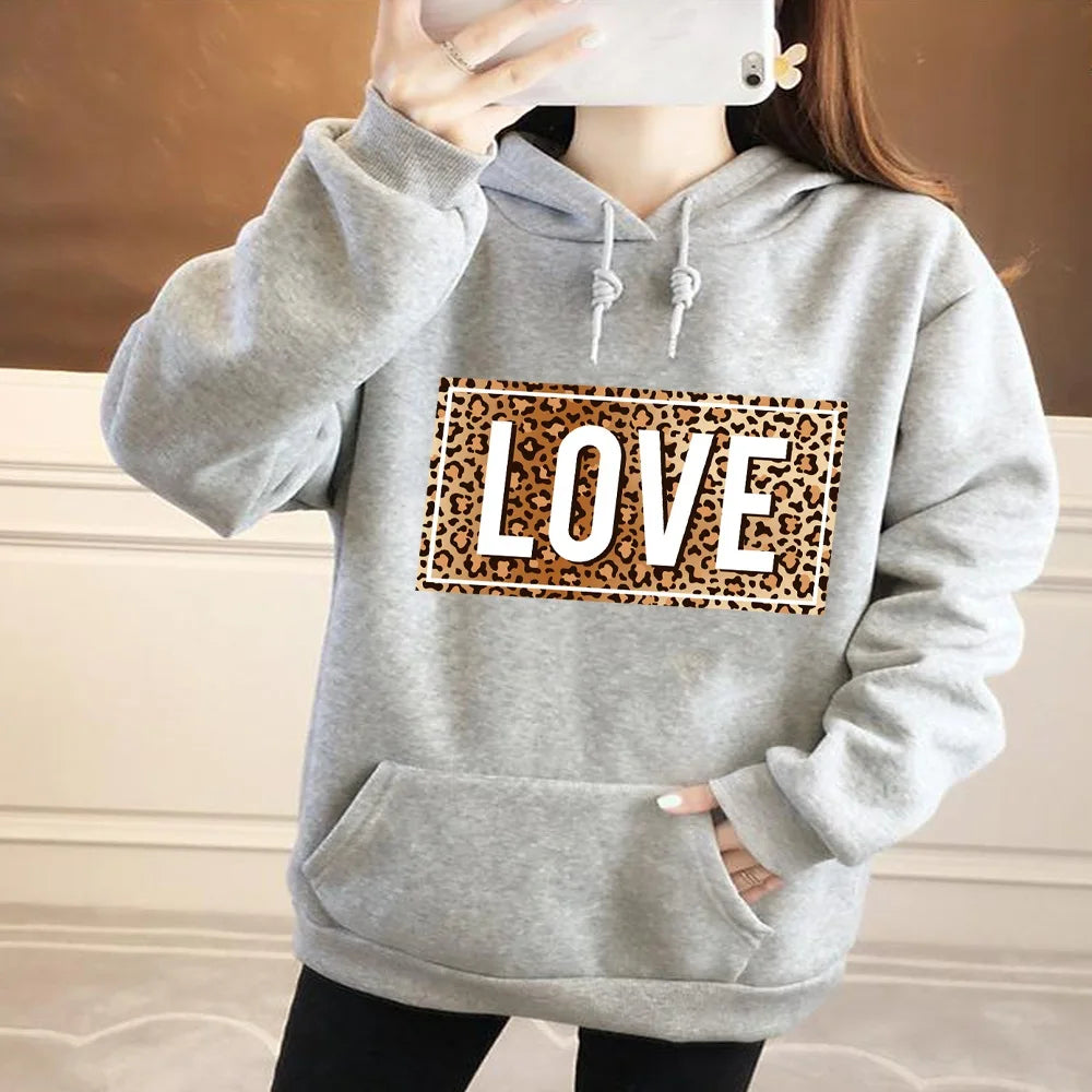 Women's Hoodie Pullover Loose Large Pockets Long Sleeve Sweatshirt Top