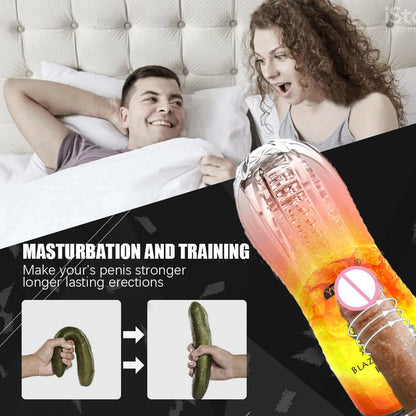 Male Masturbator Cup Soft Pussy Sex Toys Transparent Vagina Adult Endurance