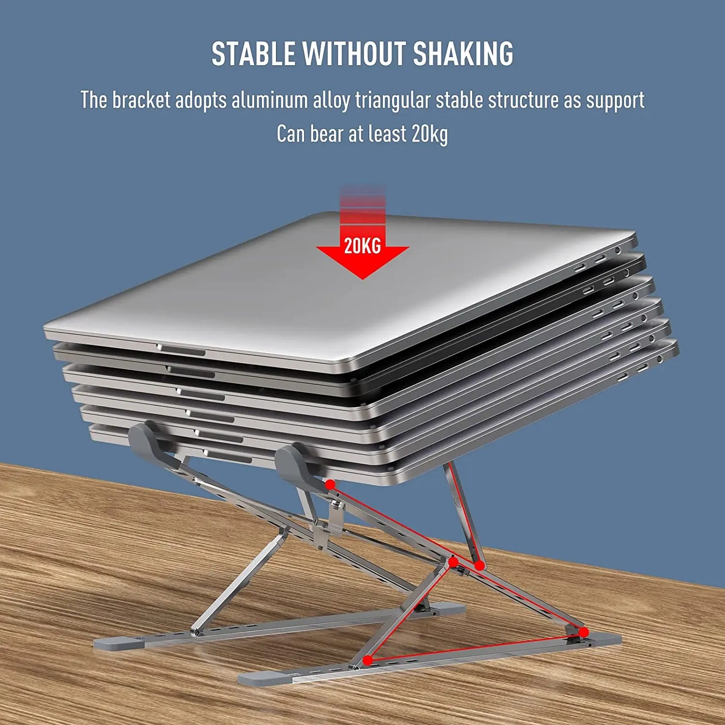 Portable Laptop Stand Aluminium Foldable Notebook Stand Compatible