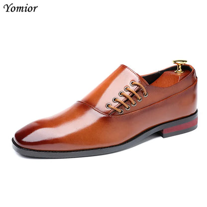 Yomior New Spring Summer Men's Dress Shoes Japanese Formal Business Oxfords