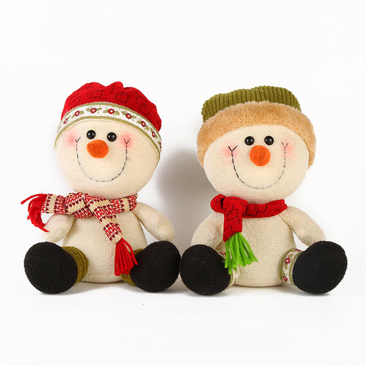 Hot Christmas Decoration Kids Toys Elk Snowman Doll