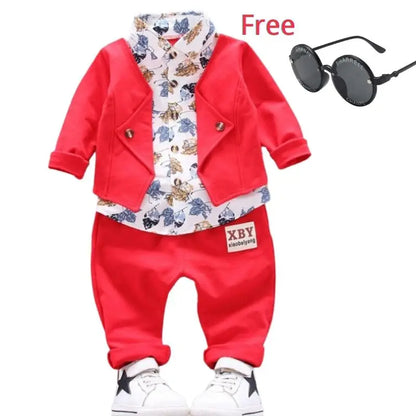 Baby Boy's First Birthday Dress Party Blazer Suit for Kids Gentleman Clothes