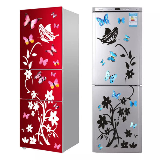 Creative Butterfly Refrigerator Sticker Home Decor Kitchen DIY Wall Stickers