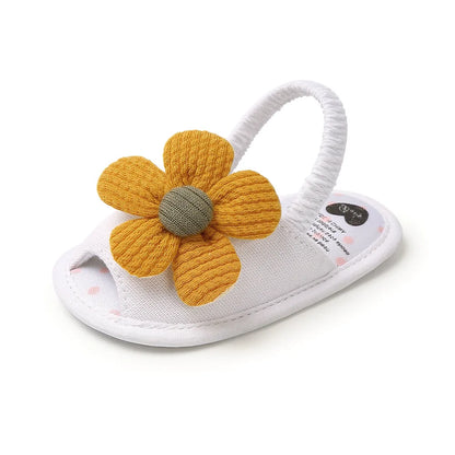 2023 Toddler Newborn Baby Big Flower Girl Sandals for Newborn Girl Slippers