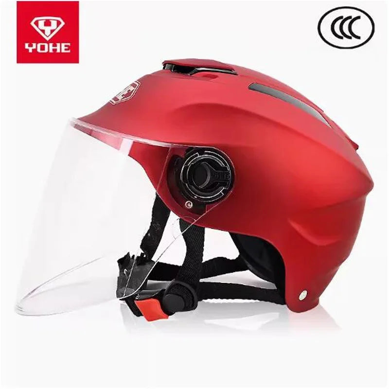 New 3C Certification Summer Half Face Motorcycle Helmet Men's Electric Bicycle