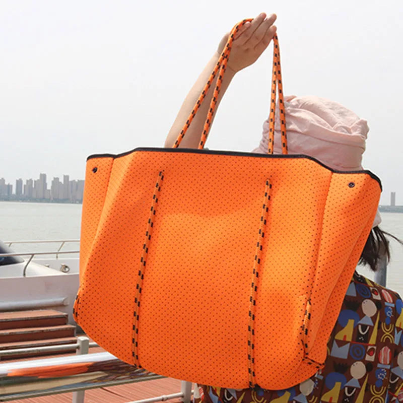 Luxury Women Tote Crossbody Bag Shopping Neoprene Shoulder Bag Light