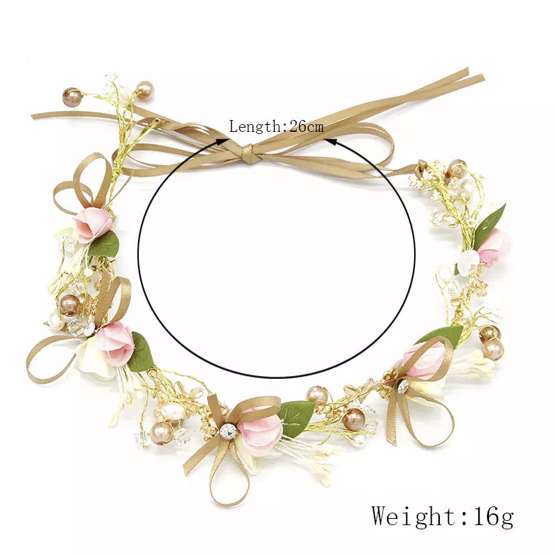 Bride Wedding Hair Accessories Gorgeous Flower Headbands Braided Hair Vine