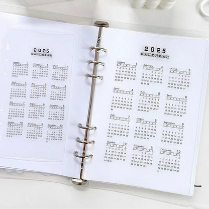 Fromthenon 2024 2025 Year Calendar Index Dividers Watercolor Refill