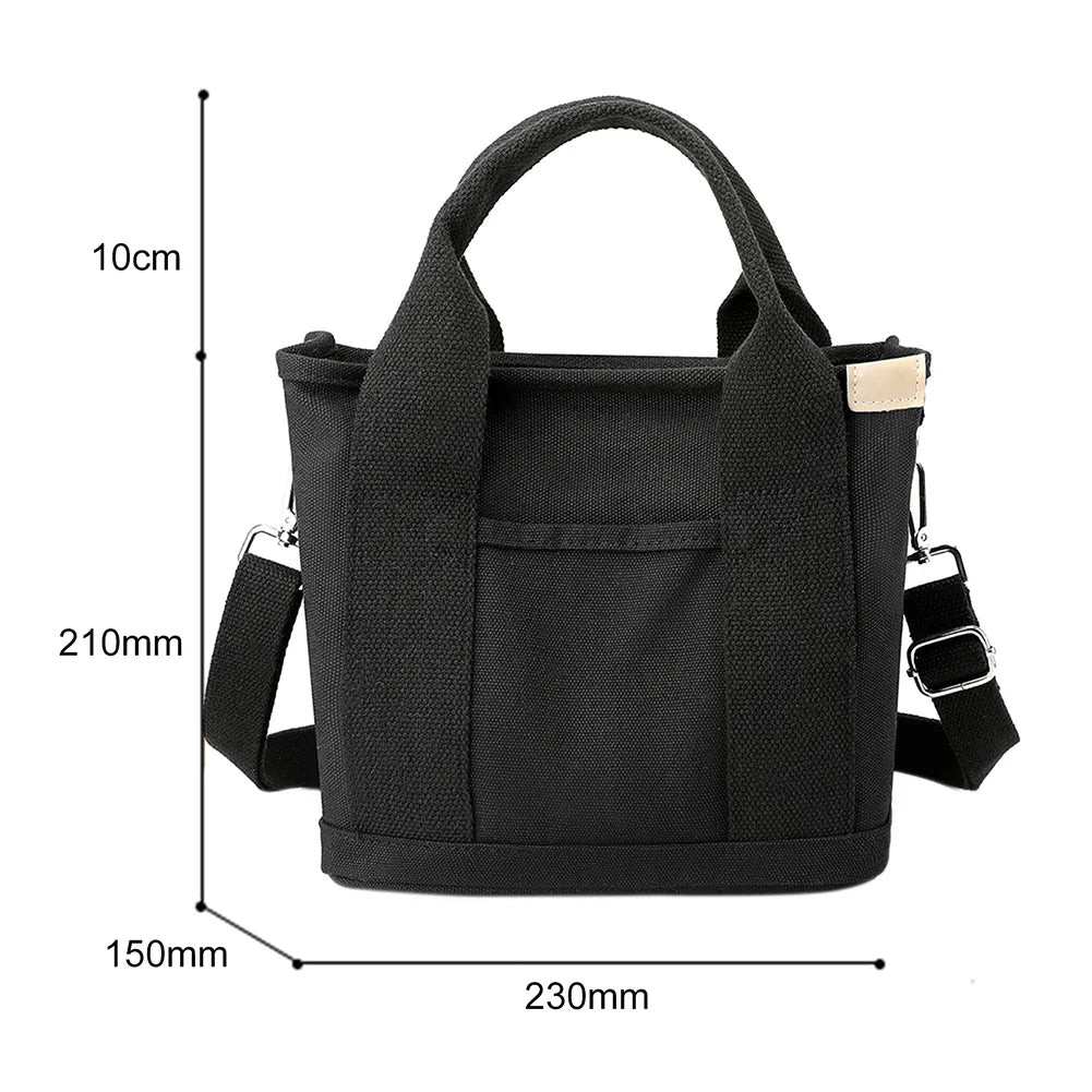 Canvas Bags for Women Handbags Shoulder Bags Solid Color