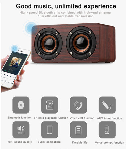 W5 Custom Hifi Wooden Wifi Speakers Bass Smart 5.1 BT Wood Wireless Speaker