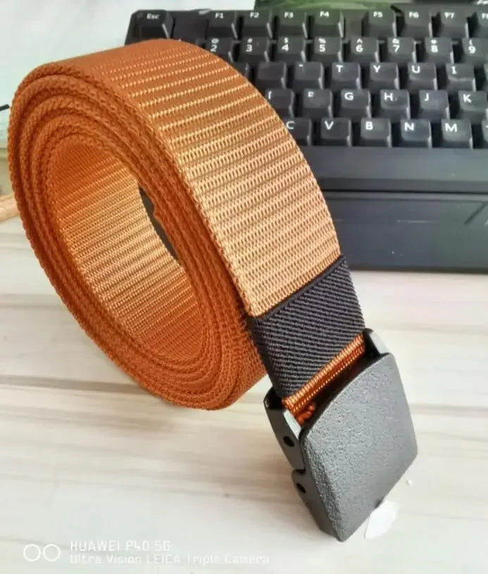 New Children's Belts Plastic Buckle Nylon Boys Children Casual Tactical Belt