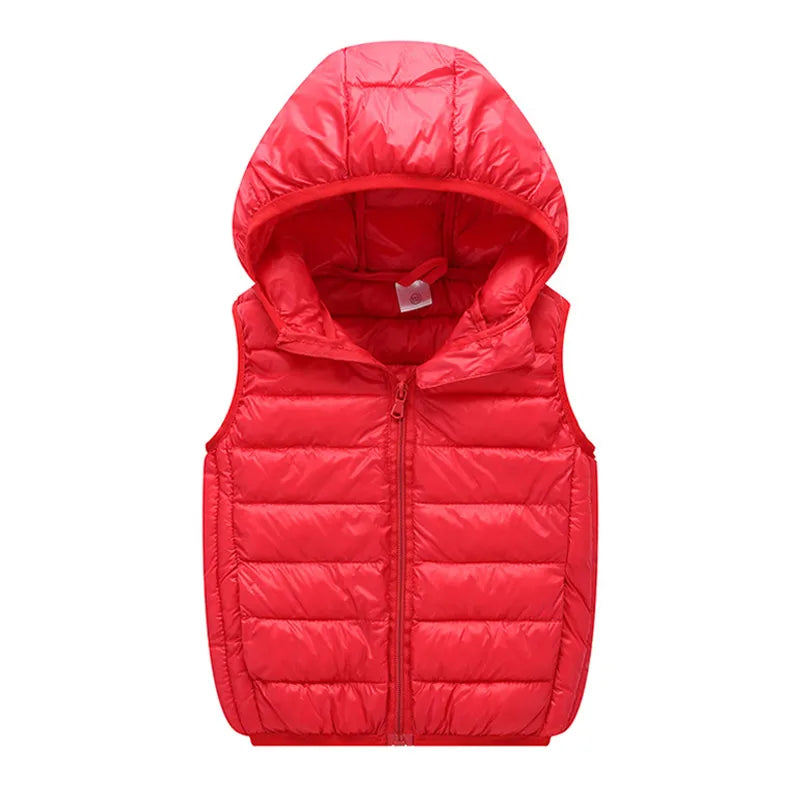 Kids Vest Children's Girls Vest Hooded Jacket Winter Autumn  Waistcoats