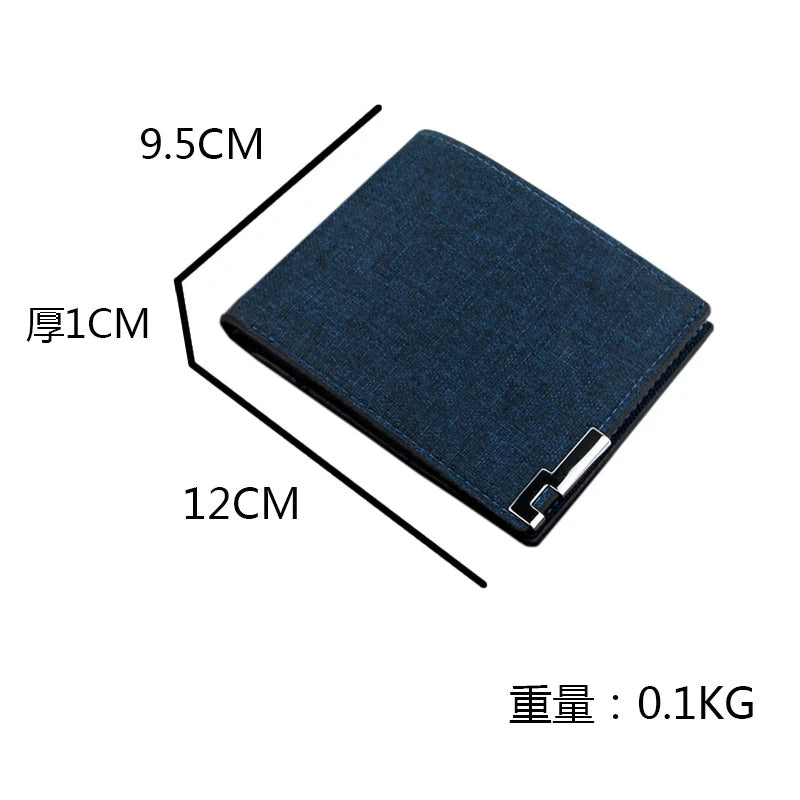 Multifunctional Men's Canvas Wallet Leisure Travel Lightweight Portable