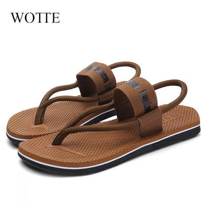 WOTTE Sandals Men Sandalias Hombre Gladiator Sandals for Male Summer