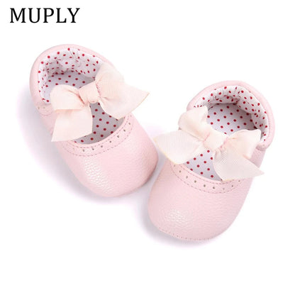 Baby Shoes for Newborn Baby Girls Princess Shoes PU Leather