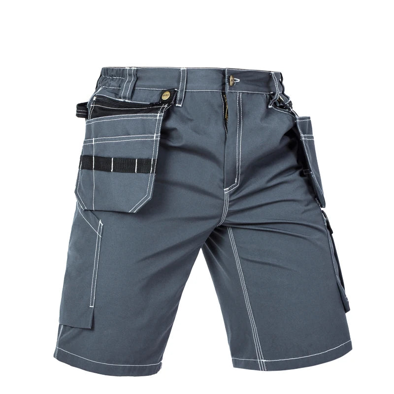 Men's Durable Multi-Pocket Work Pants Cargo Work Shorts Workwear for Men