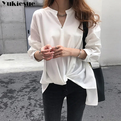 OL Office Long Sleeve 2022 Summer Women's Shirt Blouse for Women Blusas Womens