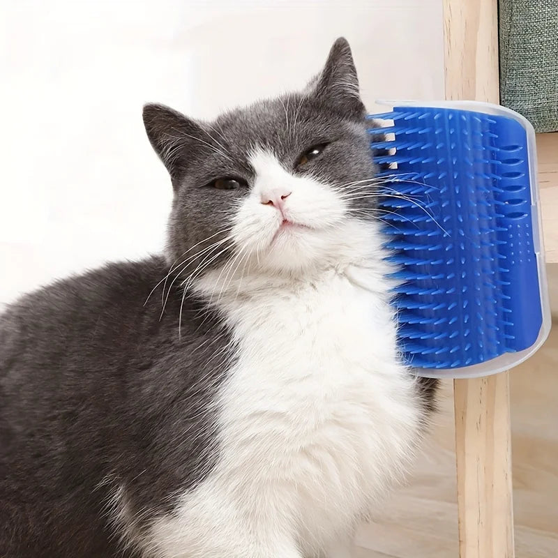 Pet Products for Cats Brush Corner Cat Massage Comb Brush With Catnip