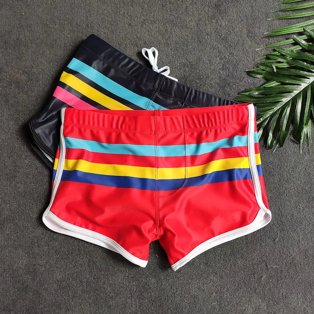 UXH New Hot Sexy Mens Swimsuit  Swimwear Male Sexy Swimming Wear Bathing Trunks