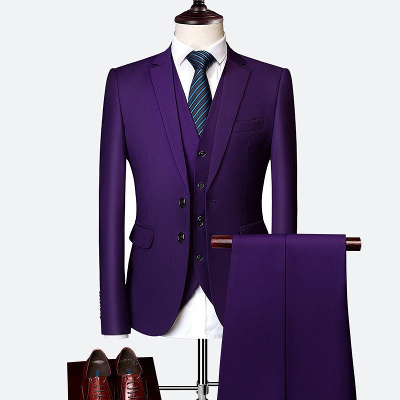 Elegant High-End Custom Men's Slim Fit Formal Business Suit Mens