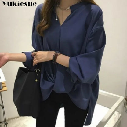 OL Office Long Sleeve 2022 Summer Women's Shirt Blouse for Women Blusas Womens