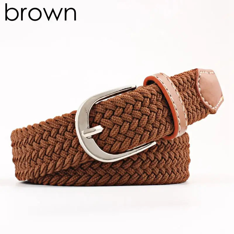 Yienws Elastic Strap Belt for Boys Youth Stretch Waist Belts Pin Buckle Kemer