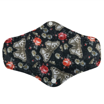 1 LONG Panty Liner Reusable Washable CHARCOAL Cloth Pad Menstrual Maternity Pad