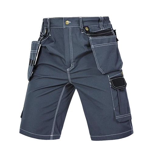 Men's Durable Multi-Pocket Work Pants Cargo Work Shorts Workwear for Men