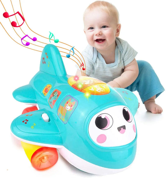 Baby Plane Toys Electronic Musical Airplane Toy for Toddlers