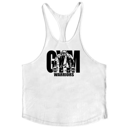 Bodybuilding Stringer Tank Top Men Cotton Gym Clothing Mens Fitness Racer