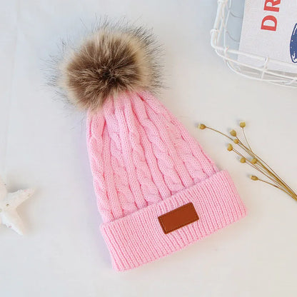 Baby Boy Hat Cute Pompom Baby Cap Beanie Autumn Winter Warm Knitted Children