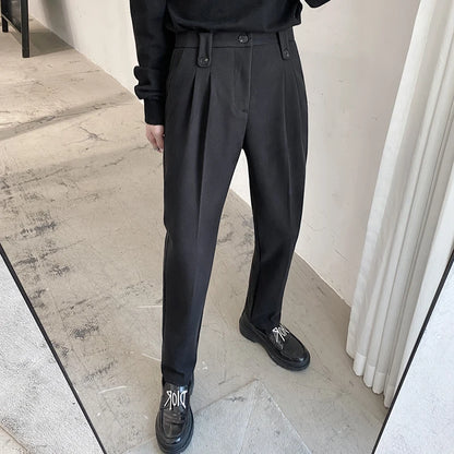 Autumn Winter Woolen Business Dress Pants