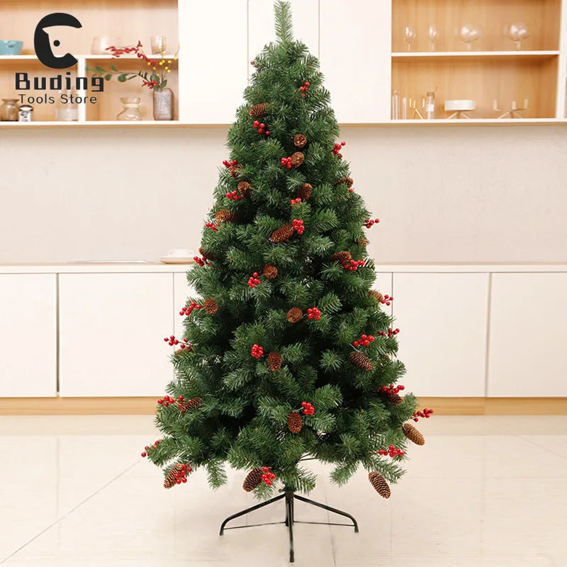 1.5 M Christmas Tree 1.2/1.8 M Luxury Encryption Mixed Pine Cone Red Fruit