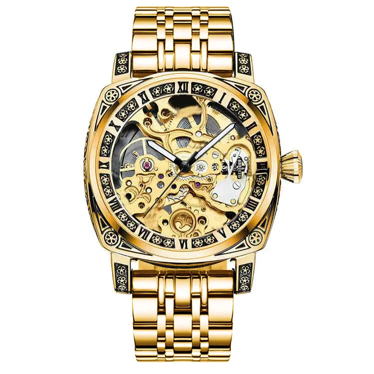 Authentic Brand Carved Watches Fully Automatic Men Watches