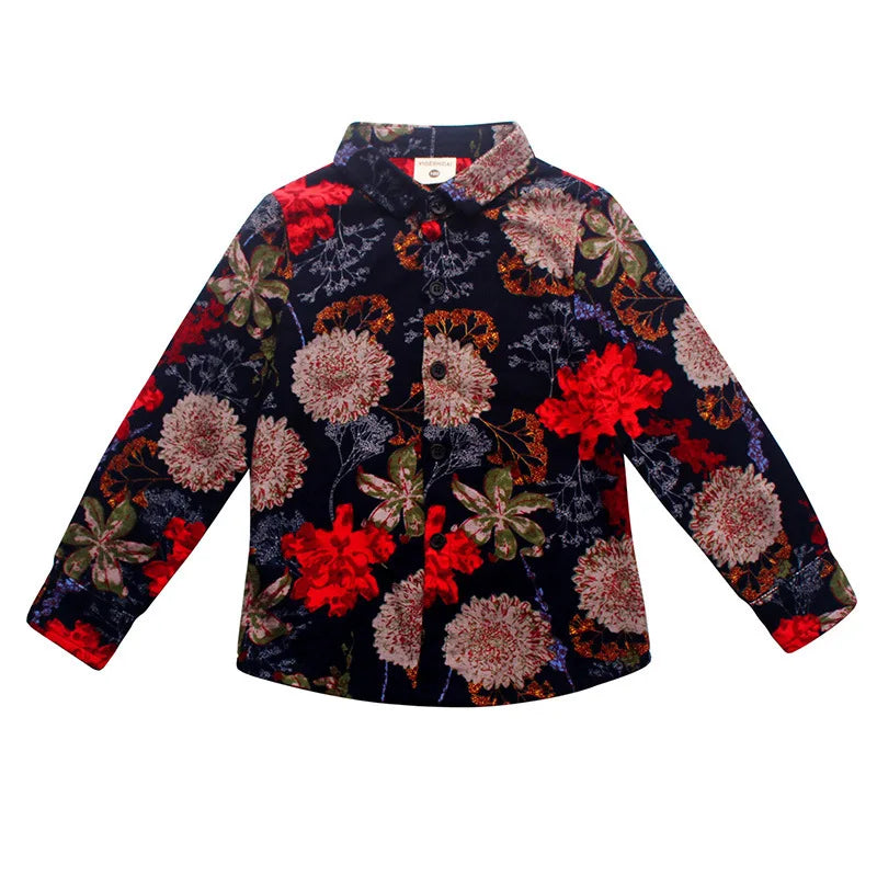 Boys Shirt Children's Clothing New 2022 Spring and Autumn Long-Sleeved Shirt