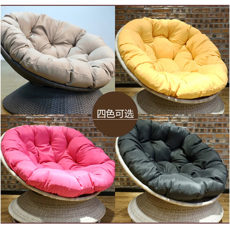 Outdoor Sofa, Rattan Chair, Circular Rotatable Leisure Single Sofa,