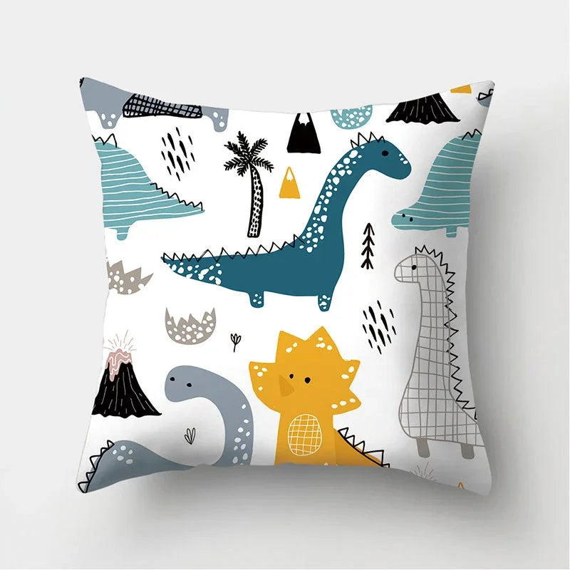 Dinosaur Alpaca Owl Panda Decorative Cushions Pillowcase Polyester Cushion Cover