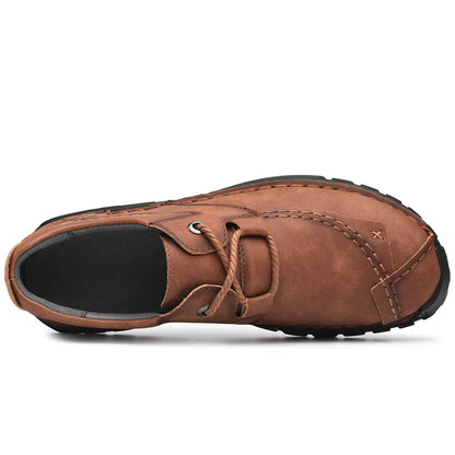 New Autumn Casual Leather Shoes Men Comfortable Outdoor Leather Men Shoes