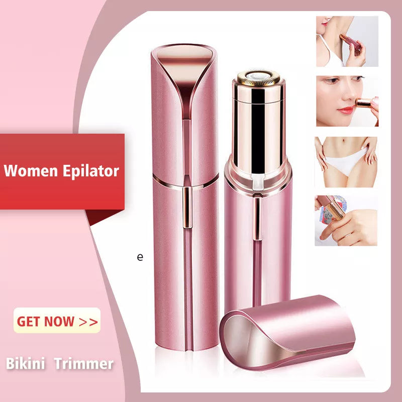 Electric Eyebrow Trimmer Mini  Epilator Lipstick Facial Hair Removal