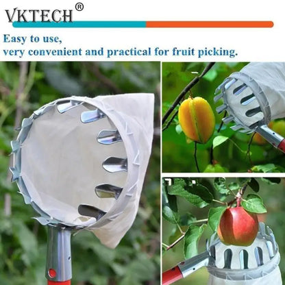 Metal Fruit Picker Orchard Gardening Apple Peach High Tree Picking Tools