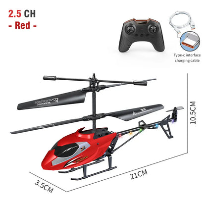 RC Helicopter 2.5CH Remote Control Airplane Kids Toy Wireless Aircraft Toys