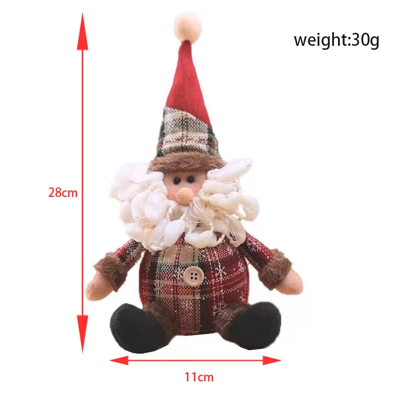 Santa Claus Christmas Doll Merry Christmas Decorations for Home Elk Christmas