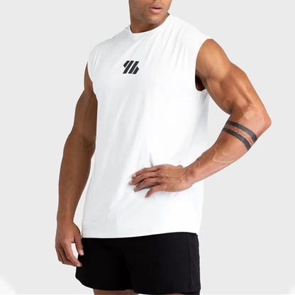 2024 Summer New Gym Vest Men Bodybuilding Sleeveless Sports Tank