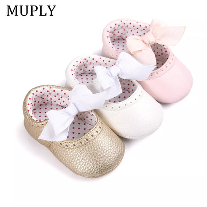 Baby Shoes for Newborn Baby Girls Princess Shoes PU Leather